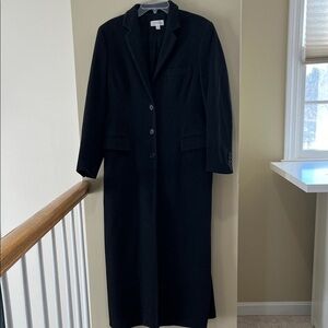 Barneys New York Grey Maxi Wool Cashmere Blend Overcoat Women’s 10 EUC